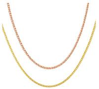 Collier IC pour Femmes, Collier en Or 18 carats avec Collier Luxueux