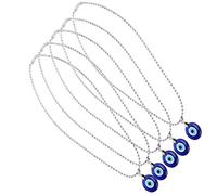 Collier œil Bleu Turc, Accessoire de Bijoux Porte-bonheur, Collier en Alliage coloré pour Hommes et Femmes, Idéal pour Anniversaire, Halloween, Fête de Noël, 2,5 X 2,5 Cm