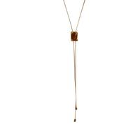 Collier œil de tigre, ensemble de pendentifs en pierre de bijoux de cou bohème, accessoire de conception de chaîne à breloques en tendance, style d'ornement de pierres précieuses naturelles él