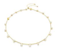 Collier Imber, Fermoir magnétique, Tailles diverses, Blanc, Doré à l’or 18 carats (750/1000) OS