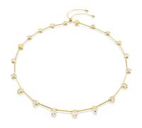 Collier Imber, Fermoir magnétique, Tailles diverses, Blanc, Placage de ton or OS