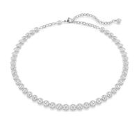 Collier Imber Tennis, Taille ronde, Blanc, Métal rhodié OS