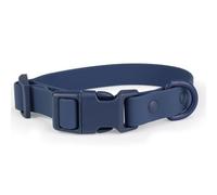 Collier imperméable pour chien avec caoutchouc souple réglable pour petite, moyenne et grande fille, chaton ou chat (taille L, bleu foncé)