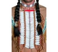 Smiffys Plastron blanc inspiré amérindien