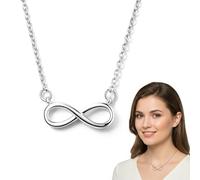 Collier infini, simple et élégant, the summer I turned pretty, „Amour infini“, collier pour femme, collier femme argent
