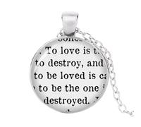 Collier instruments Mortal To love is to destroy city Shadowhunter os collier bijoux cristal, Métal