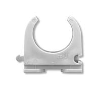 Collier de fixation pour tubes - plastique gris - tube de 25 mm - OPDZ DON QUICHOTTE