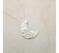 Collier jaci croissant de lune argent