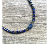 Collier jane lapis lazuli et hématites