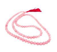 Collier Japa Mala 108 en véritable pierre précieuse (perles de 8 mm) dans une boîte à bijoux | Méditation, spiritualité, guérison, yoga, Inde