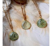 Collier justine prehnite - amour inconditionnel et guérison