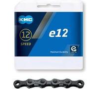 Collier KMC E12 BlackTech, 1/2x11/128, 130 liens, broche de 5,2 mm, 12 vitesses G
