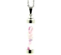Collier en kunzite brute