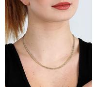 Collier LA PETITE STORY en Acier Jaune et Email Turquoise