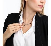 Collier LA PETITE STORY en Laiton Blanc et Oxyde Noir