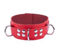 COLLIER & LAISSE Collier en cuir Ultra Rouge The Red