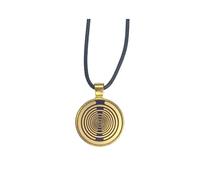 Collier Lakhovsky MWO, Oscillateur Multi-Ondes, Pendentif Disque D'Énergie Plaqué Or, Équilibre Énergétique C
