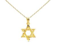 Collier - L'ATELIER D'AZUR - Etoile de David - Or 18 Carats - Chaîne Dorée - 45cm