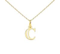 Collier - L'ATELIER D'AZUR - Lettre C en Or 18 Carats - Chaîne Dorée