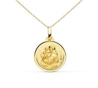 Collier - L'ATELIER D'AZUR - Médaille Saint Antoine Or Jaune - 1.60cm - Enfant - Mixte