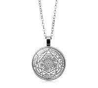 Collier Le Sceau des Sept Archanges pour Homme Femme,Sept Archanges Pendentif avec Chaîne Réglable 18"+2",CQHODFYA Bijoux Collier Cadeau,Collier en Alliage de Zinc pour Hommes et Femmes (Boîte Cadeau)