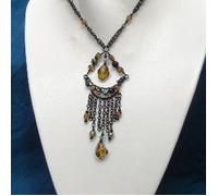 Collier - LES TRESORS DE LILY - Calcutta - Ambre - Perles de verre - Ethnique