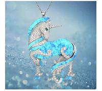COLLIER LICORNE BELLA, FIGURINE LICORNE, STATUETTE LICORNE, UNICORN