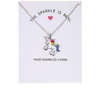 COLLIER LICORNE MULTI COULEUR, FIGURINE LICORNE, STATUETTE LICORNE