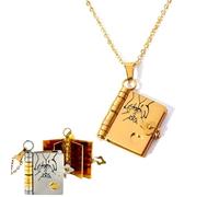 Collier livre My Little Star pour fille, collier livre « My Incredible Daughter Little Star », colliers réglables ouvrables avec livres d'information gravés