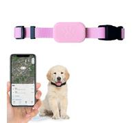 Collier Localisateur Pour Animal en Silicone Avec Localisation Mondiale Rose YONIS
