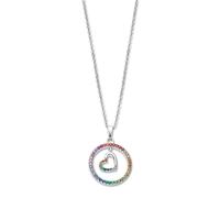 Collier Lotus En Argent 925 Avec C?Ur Et Inscription «&nbspit Girl » Jlp3488-1-2