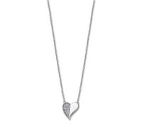 Collier Lotus En Argent 925 Avec C?Ur Et Pendentif Lotus Silver Moments Jlp3534-1-1