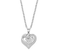 Collier Lotus En Argent 925 Avec C?Ur Et Pendentif Lotus Silver Moments Jlp3706-1-1