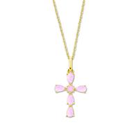 Collier Lotus En Argent 925 Avec Croix Et Pendentif Lotus Silver Trendy Jlp3557-1-1