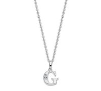 Collier Lotus En Argent 925 Avec Lettre G, Tendance Jlp3054-1-G