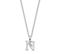 Collier Lotus En Argent 925 Avec Lettre N, Tendance Jlp3054-1-N