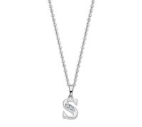 Collier Lotus En Argent 925 Avec Lettre S, Tendance Jlp3054-1-S