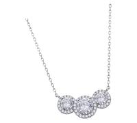 Collier Lotus En Argent 925 Avec Pierre De Zircone Pure Essential Jlp3111-1-1