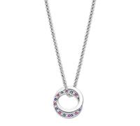 Collier Lotus En Argent 925 Avec Zircones Multicolores It Girl Jlp1990-1-2