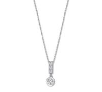 Collier Lotus En Argent 925 Et Zircone Blanche Pure Essential Jlp3083-1-1