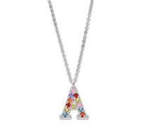 Collier Lotus En Argent Avec Lettre A, Lotus Silver Pure Essential Jlp3426-1-A