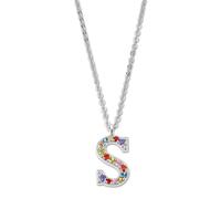 Collier Lotus En Argent Avec Lettre S Lotus Silver Pure Essential Jlp3426-1-S