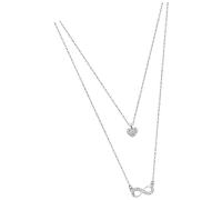 Collier Lotus Silver Coeur Infini Lp1680-1/3 Zircone Argent 925 Jlp1680-1-3