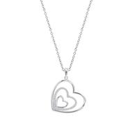 Collier Lotus Silver Triple Coeur Argent