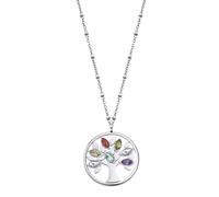 Collier - Lotus Style - Urban Woman - Arbre de vie - Ajustable - Pierres multicolores