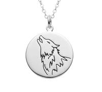 Collier loup en argent sterling 925. Breloque animal totem. |LK_NLC_03131 | realistic shroom hunter charm. food forager. chef gift. fairytale pendant. whimsical garden with 18 inch