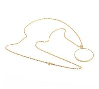 Collier Loupe 5X Loupe Portable Loupe Loupe Élégant Loupe Lecture pour Livre Journaux Lecture