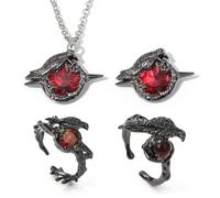 Collier Love & Deepspace Sylus Anneau 4 Set Broche Love & Deepspace Sylus Cosplay Accessories Qinche Ring Badge Decoration