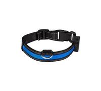 Collier lumineux bleu rechargeable pour chien - Taille S - 2,5 cm - 40-45 cm