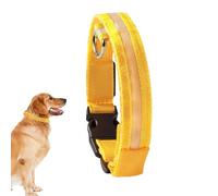 Collier lumineux pour animal de compagnie, collier de dressage pour chien avec visibilité nocturne, 3 modes clignotants, collier étanche à la pluie, batterie 500 mAh, collier lumineux réglable pour